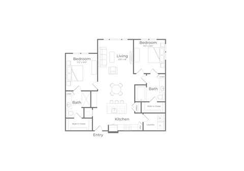 bedroom floor plan | the mansions on the park